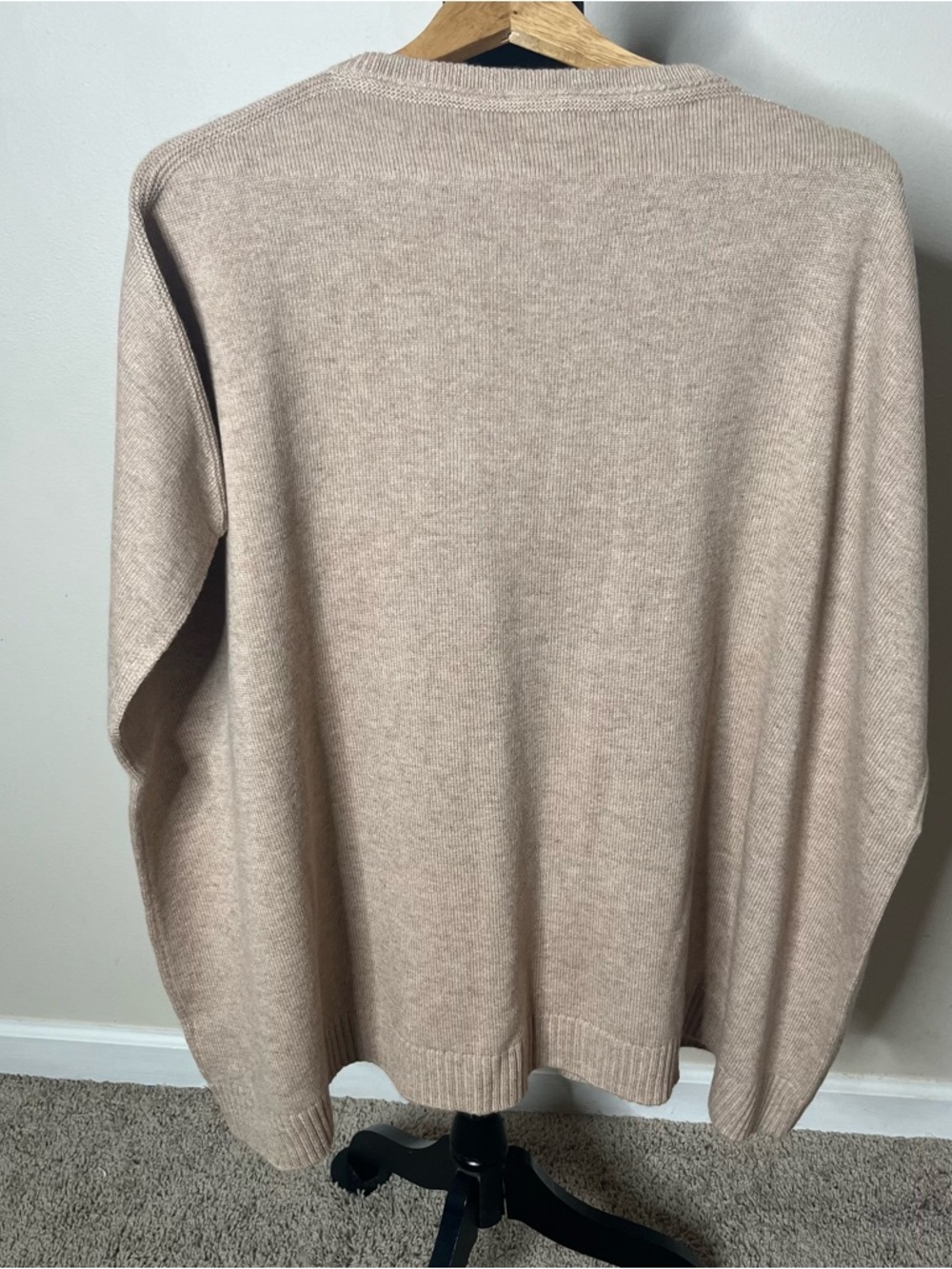 Bruno Magli Women’s Gold Chain Keyhole Wool Cashmere Pullover Knit Caplet OS~NWT - Picture 9 of 11